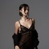 Obsessive Babydoll i stringi Perisia czarne